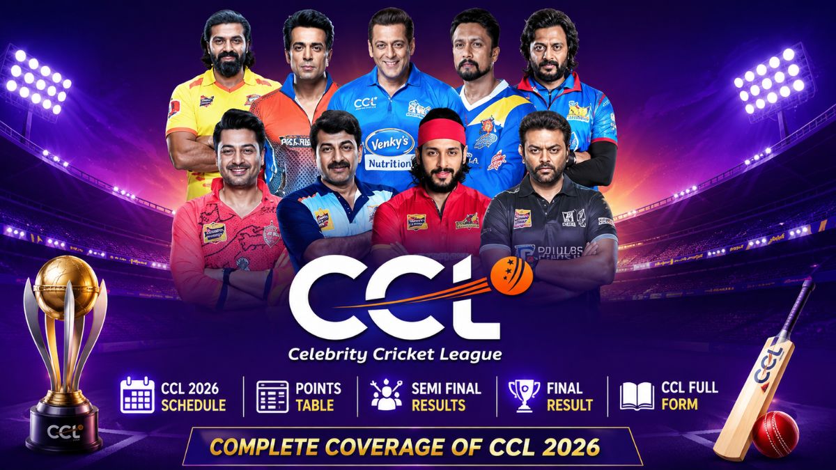 CCL 2026 Points Table, Schedule, Semi Final & Final Result